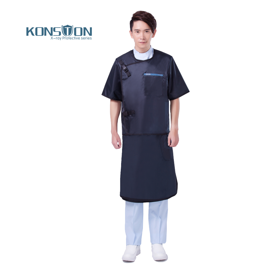 康仕盾LF005B分體雙面式短袖無鉛防護衣圖片