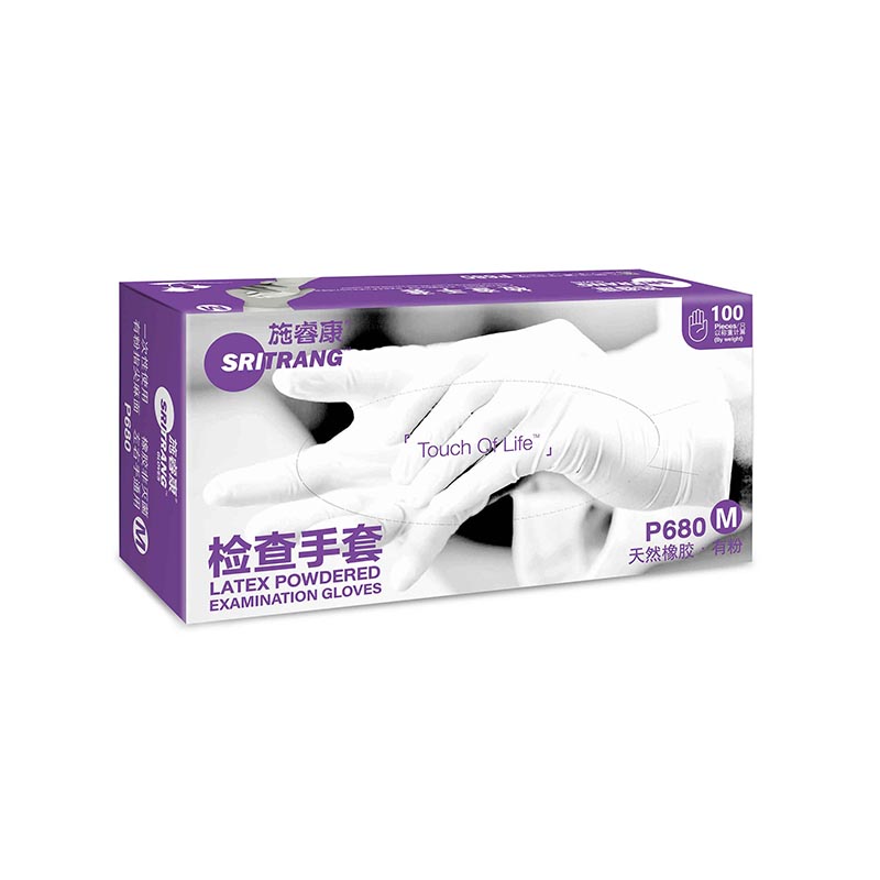 施睿康P680天然乳膠檢查手套圖片