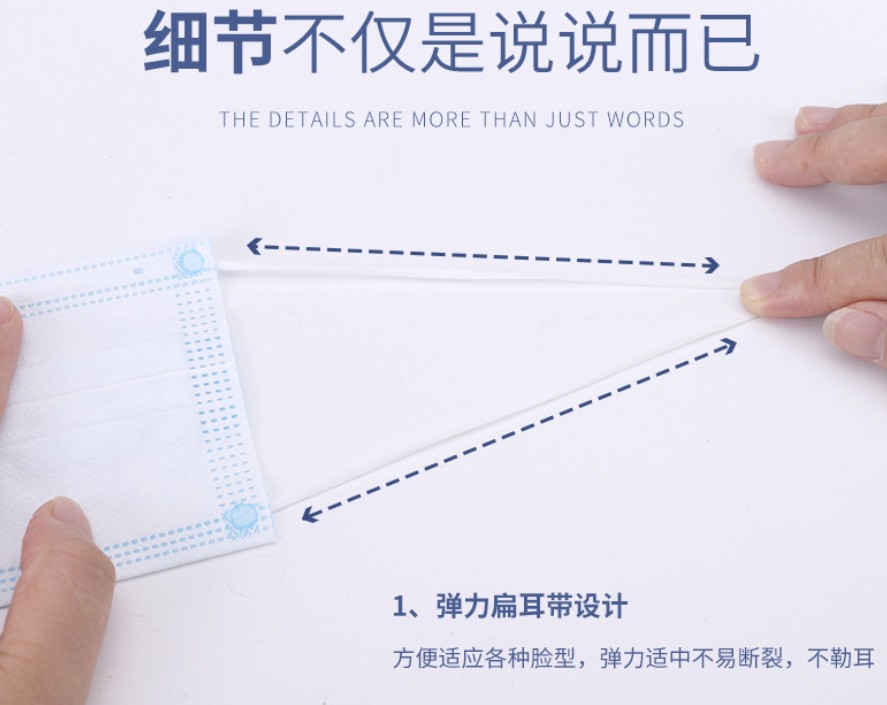 工友1012藍色一次性口罩圖片1