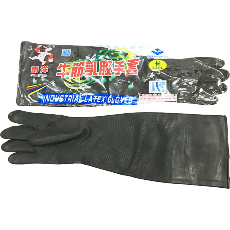 南洋黑色工業乳膠手套圖片3