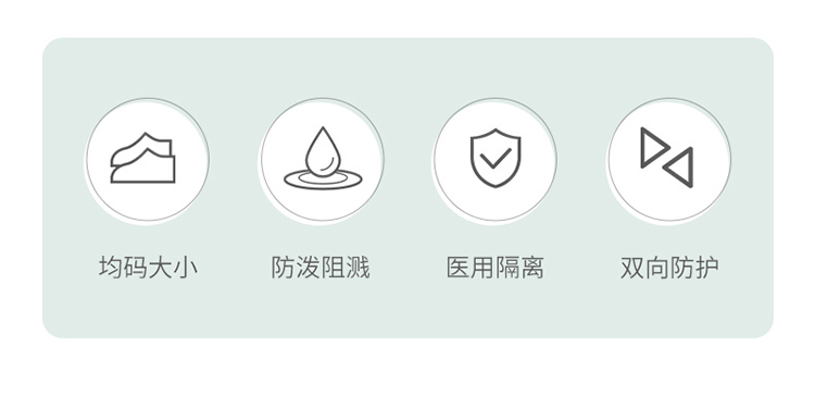 海納斯一次性印花款醫用隔離鞋套圖片2