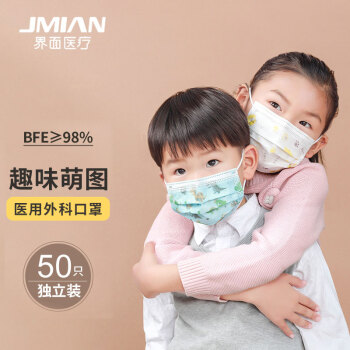 界面一次性醫用外科兒童口罩圖片1