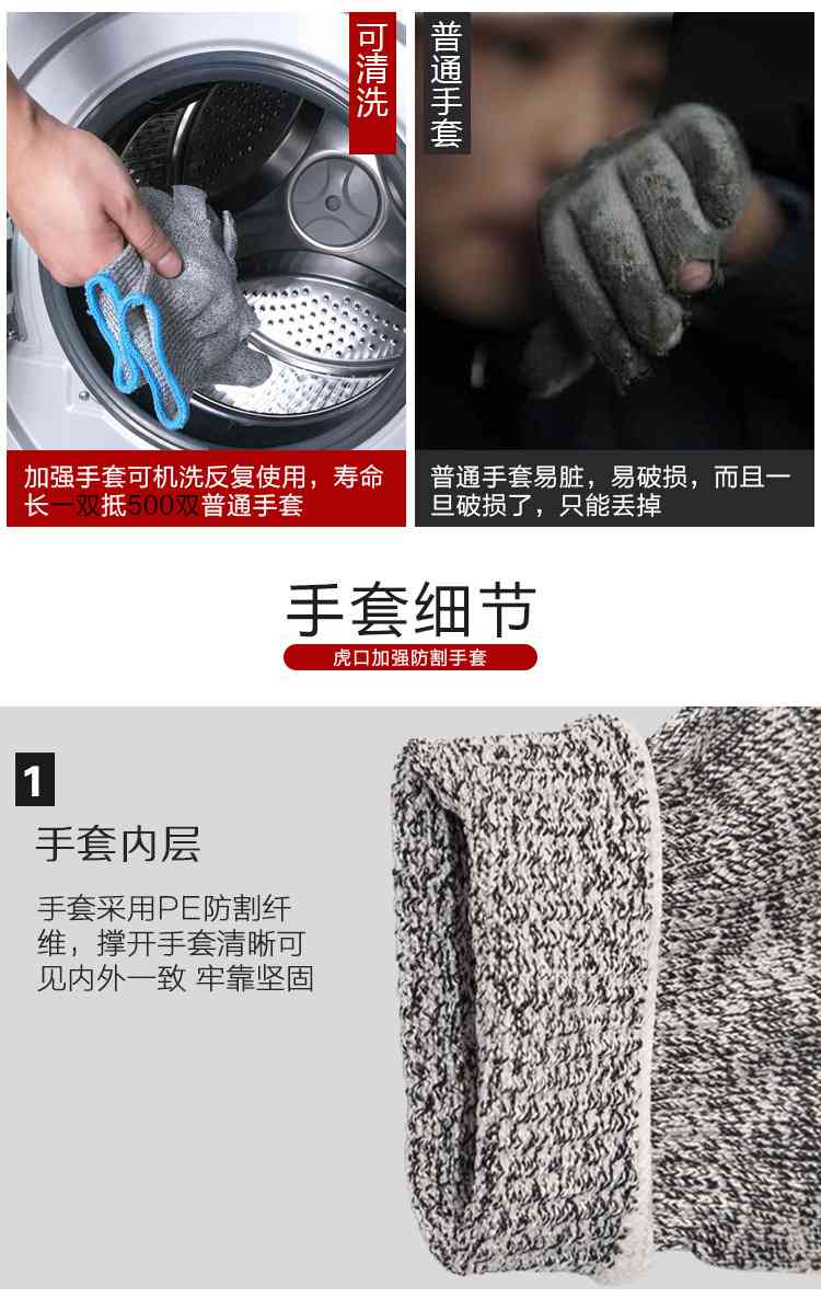 bestop倍護B5085A虎口加強耐磨防割手套圖片4