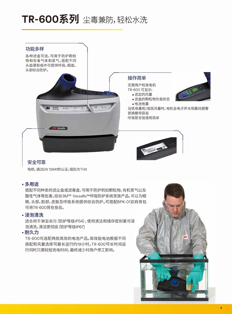 3M TR-6310E電動送風(fēng)機(jī)濾毒盒