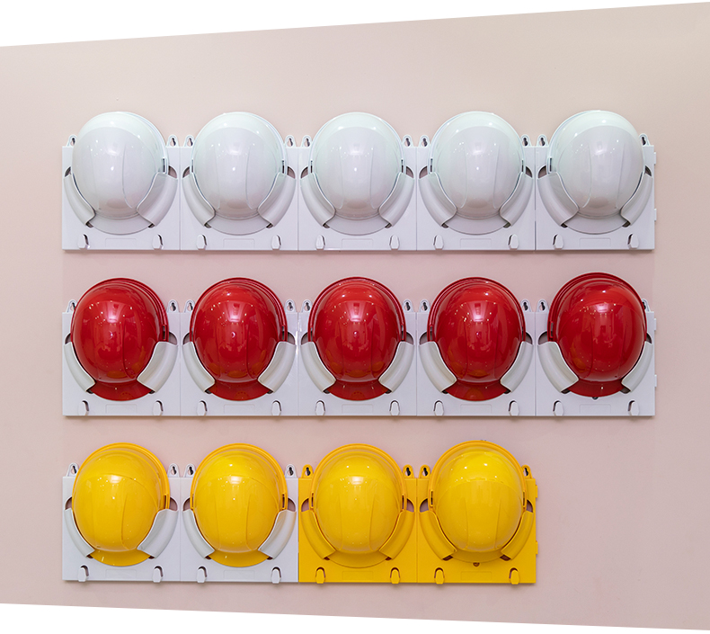 定和DH30201安全帽放置架壁掛展示柜架4