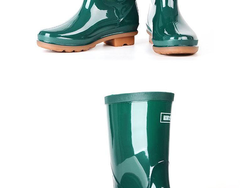 回力853女款牛筋底中筒雨靴圖片7