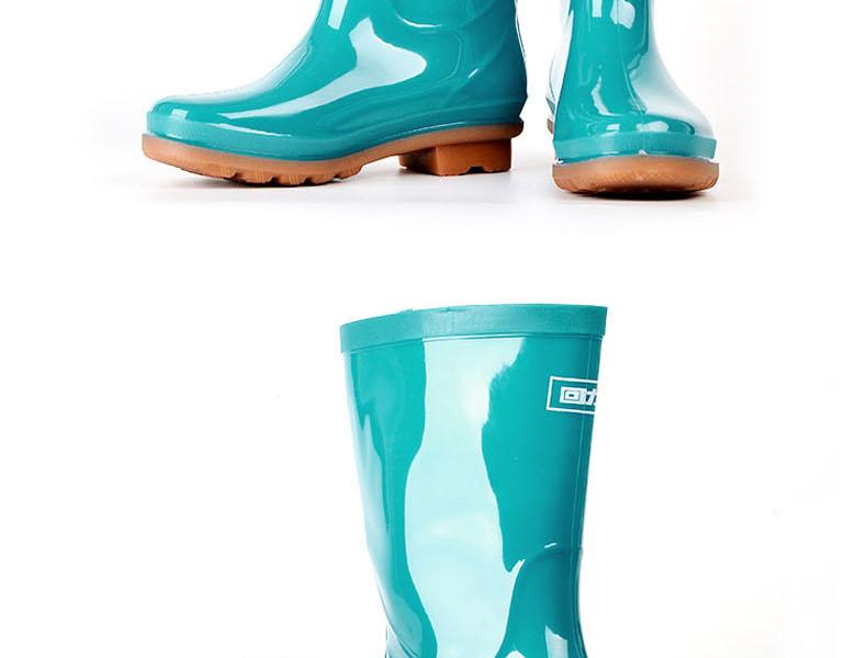 回力853女款牛筋底中筒雨靴圖片9