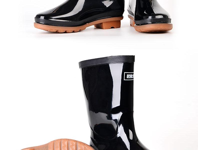 回力853女款牛筋底中筒雨靴圖片11