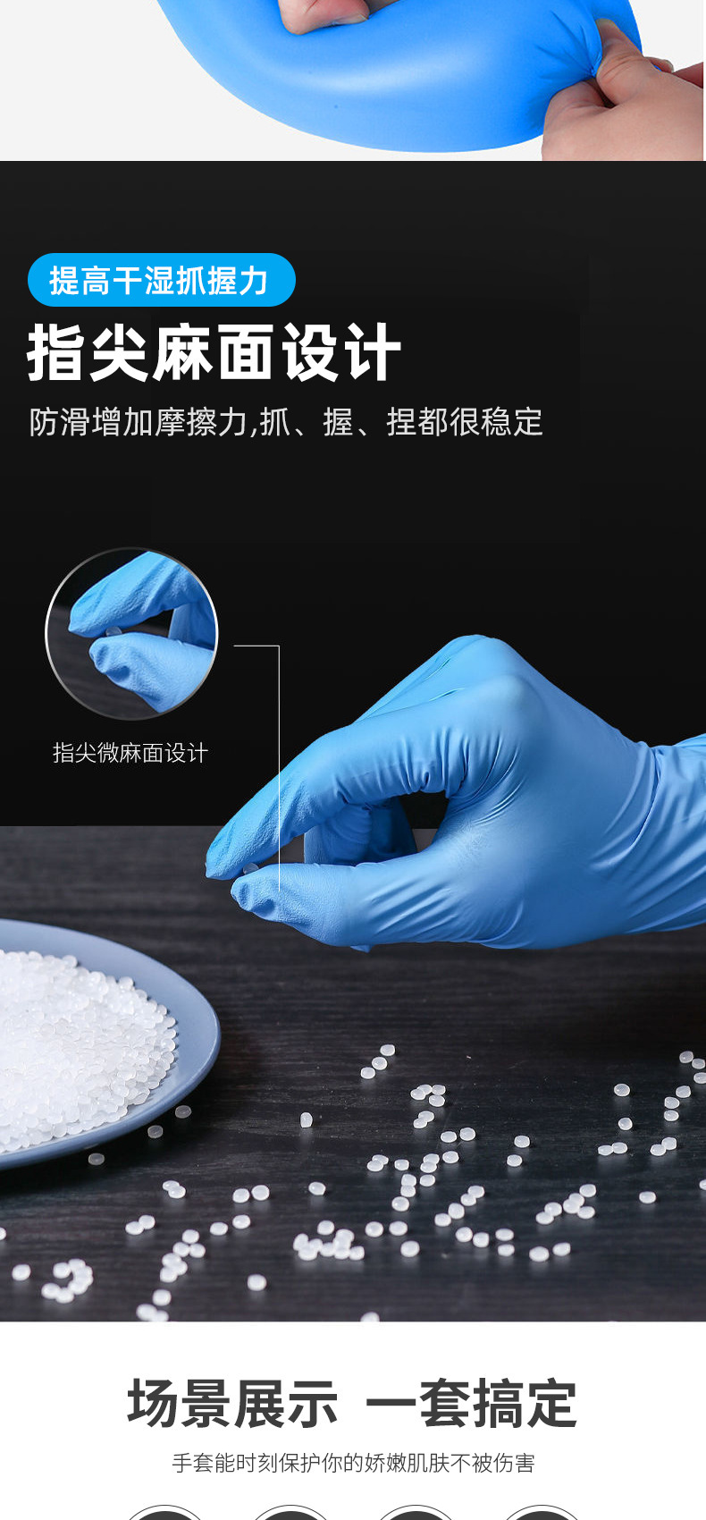 施睿康N920丁腈橡膠檢查手套圖片6