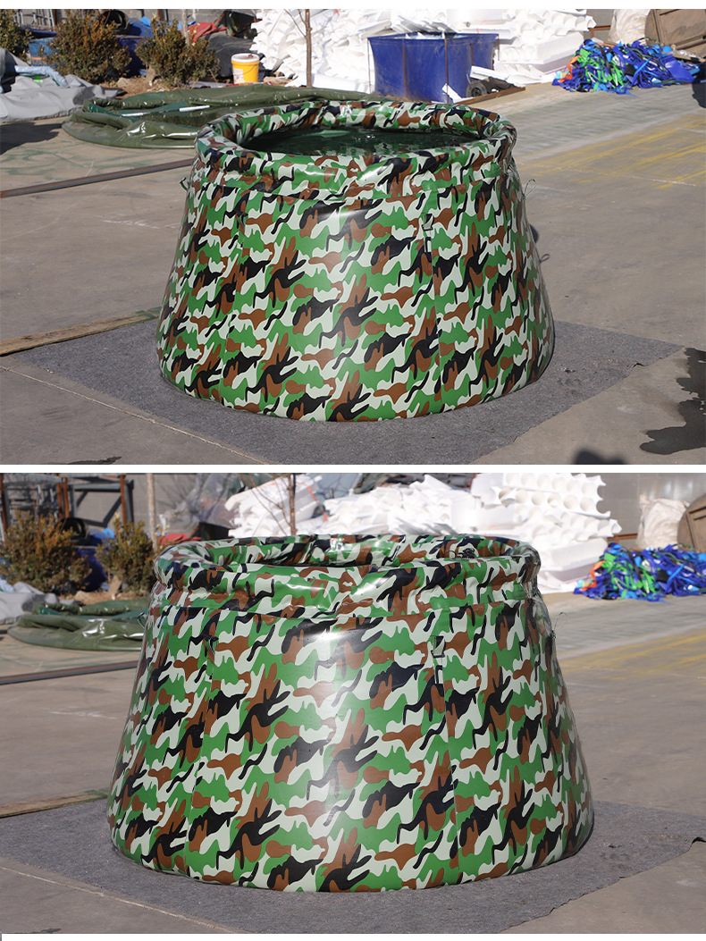 定和2立方便攜式軟體儲水罐PVC自升式森林消防儲水袋水囊DH-2000CSG 8