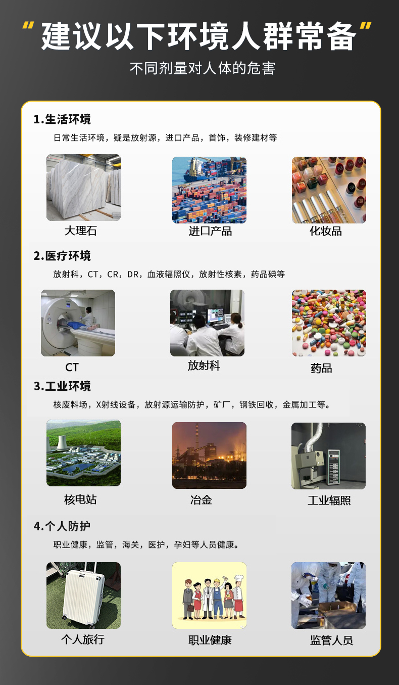 FNIRSI菲尼瑞斯GC01個人劑量核輻射檢測儀11