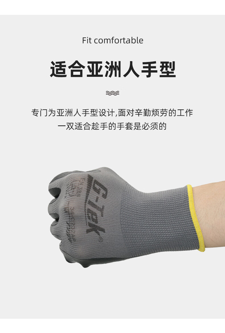 PIP 34-C232AP耐磨防滑透氣勞保手套圖片6