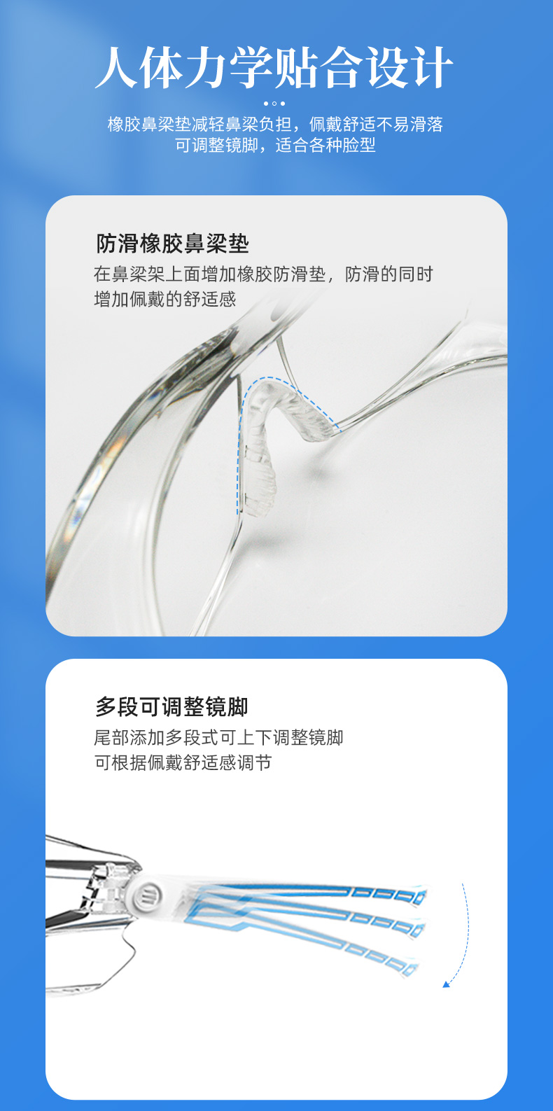 PIP 250-82-0520透明防霧防液體噴濺防護眼鏡圖片4