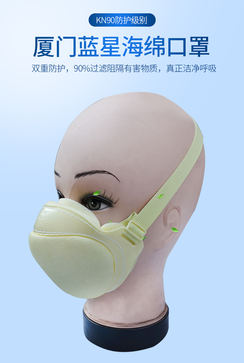 藍(lán)星SF-BG頭戴式KN90活性碳防塵口罩1