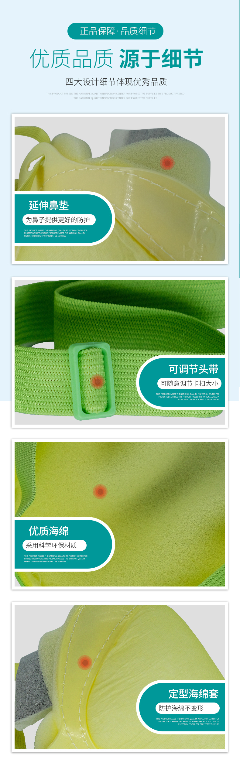 藍星C-501頭戴式KN90活性碳防塵口罩5