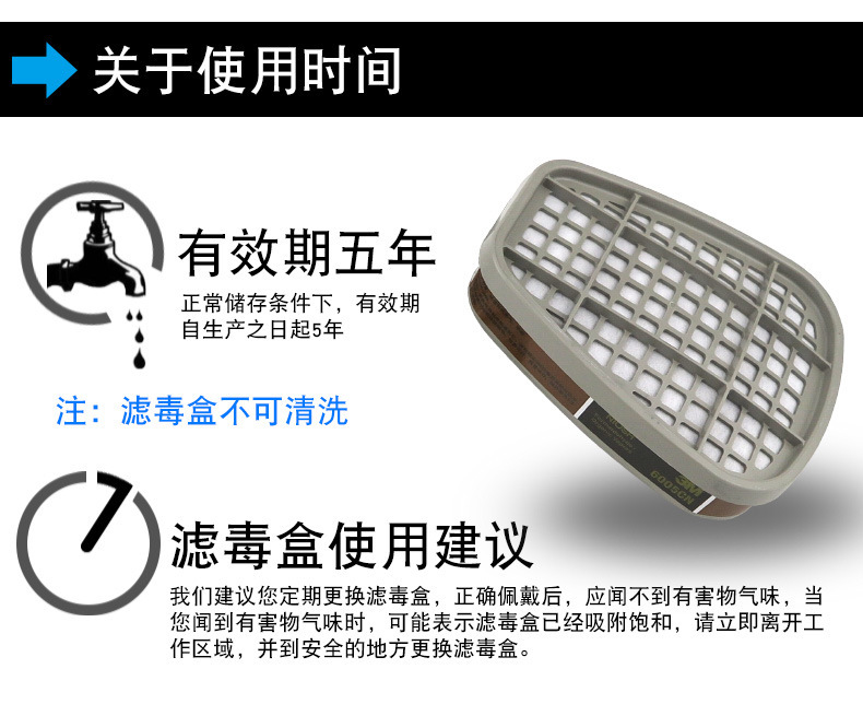3M6005CN防甲醛及有機蒸氣濾毒盒圖片10