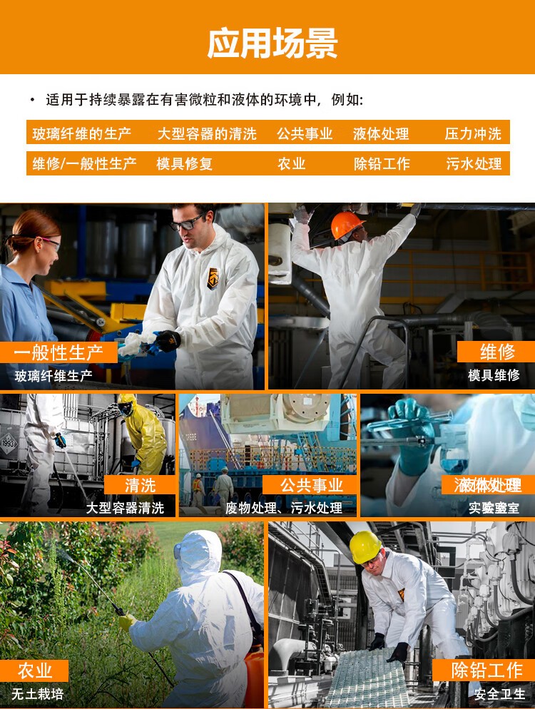 金佰利99802KleenGuard勁衛(wèi)A36白色連體防護服L圖片6