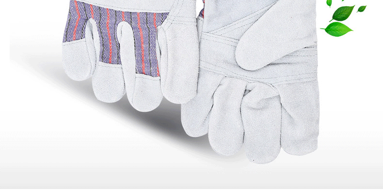 友盟AP-1510耐磨抗穿插牛二層皮勞保手套圖片2