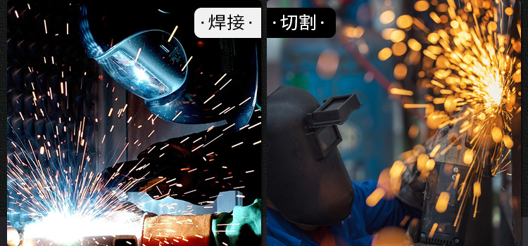 友盟AP-0160藍色牛二層皮電焊手套圖片2