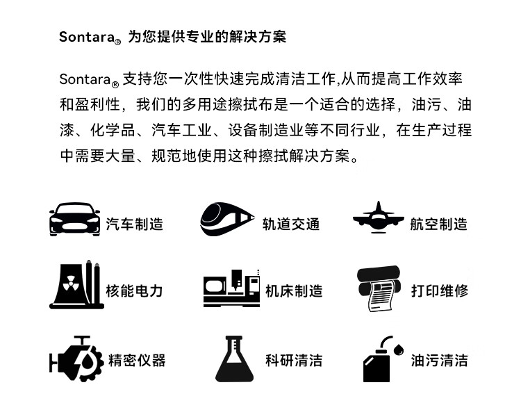 杜邦Sontara勝特龍LC-1多用途工業(yè)擦拭布無(wú)塵擦拭紙9