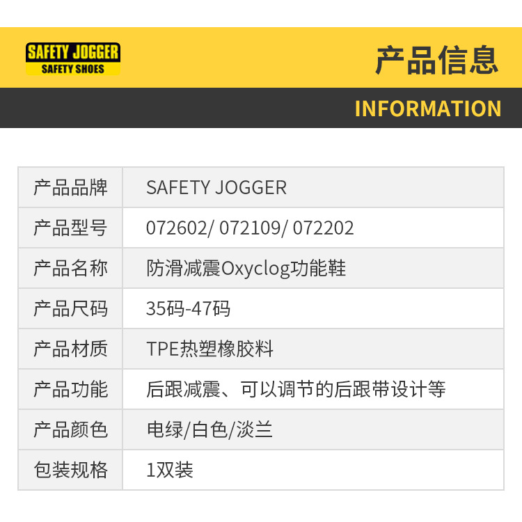 Safety Jogger鞍琸宜072204電藍色低幫防滑減震護士鞋圖片2