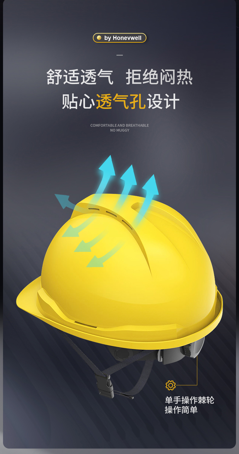 Honeywell霍尼韋爾Y99BAP103S Y99S系列ABS帶通風孔四點快插下頦帶橙色安全帽4