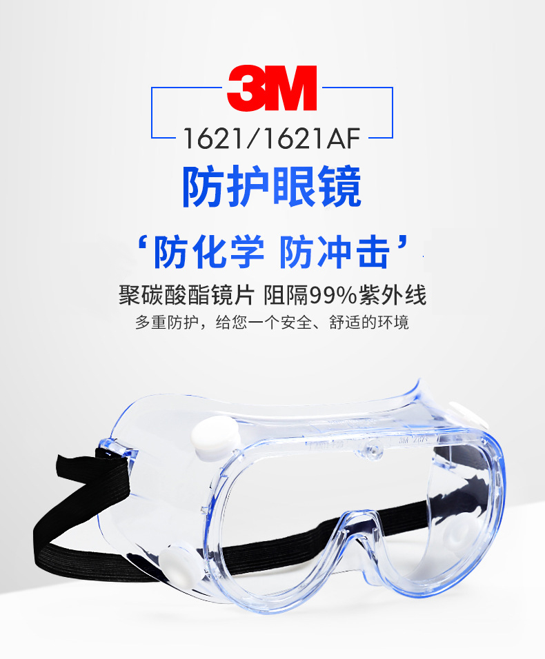 3M1621防化學(xué)護(hù)目鏡1