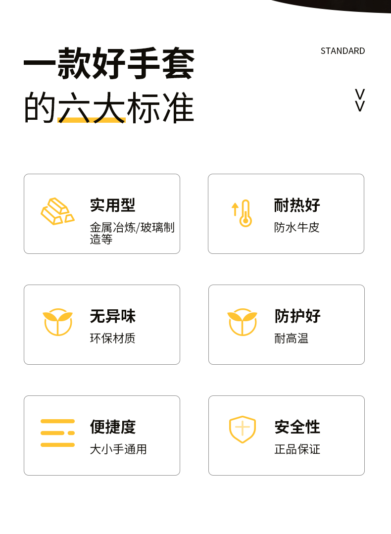 霍尼韋爾LTW3C1561進口防水牛皮耐高溫手套2