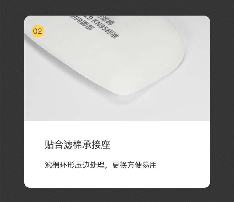 定和DH2107顆粒物濾棉KN95過濾棉5
