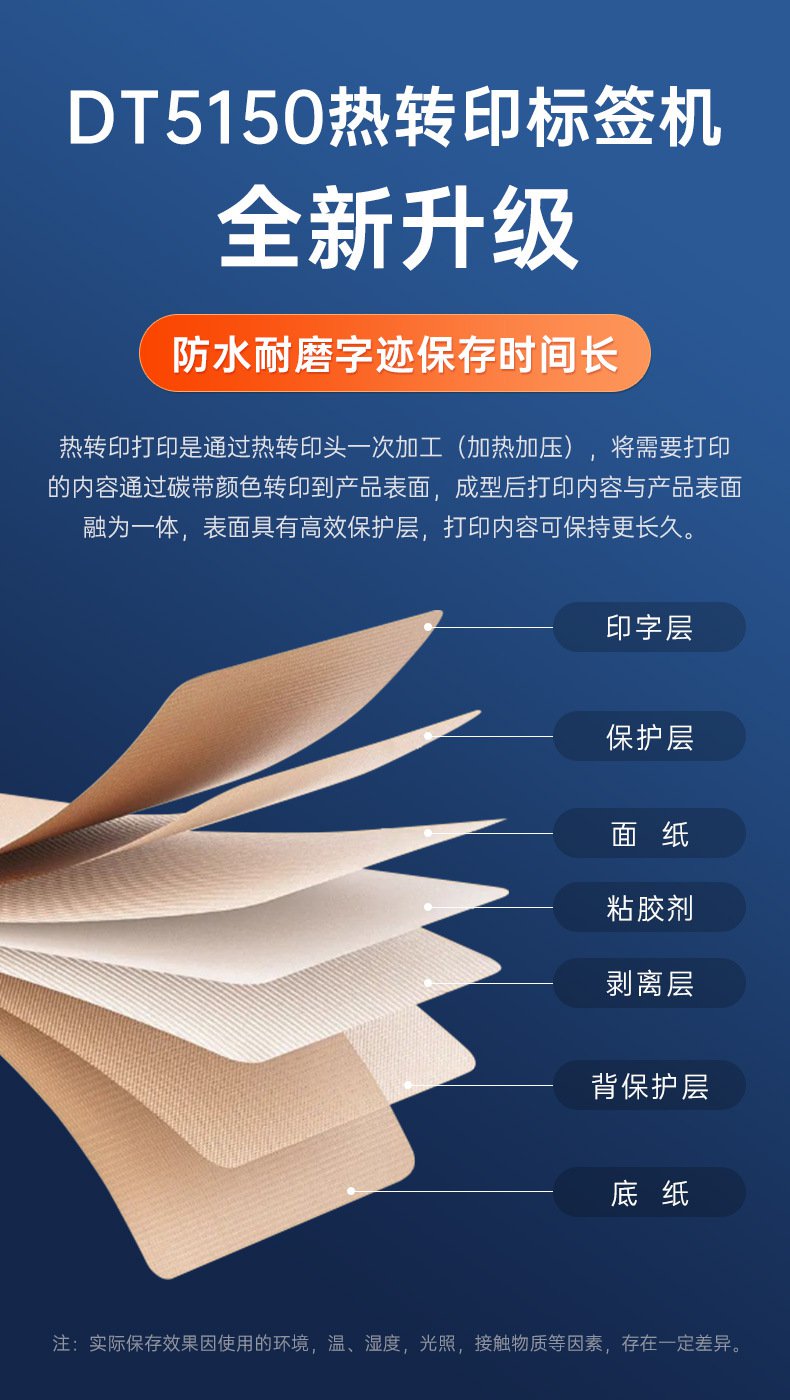 DTPrinter德佟DT5150手持小型藍牙一體式熱轉印通信線纜標簽打印機6.jpg