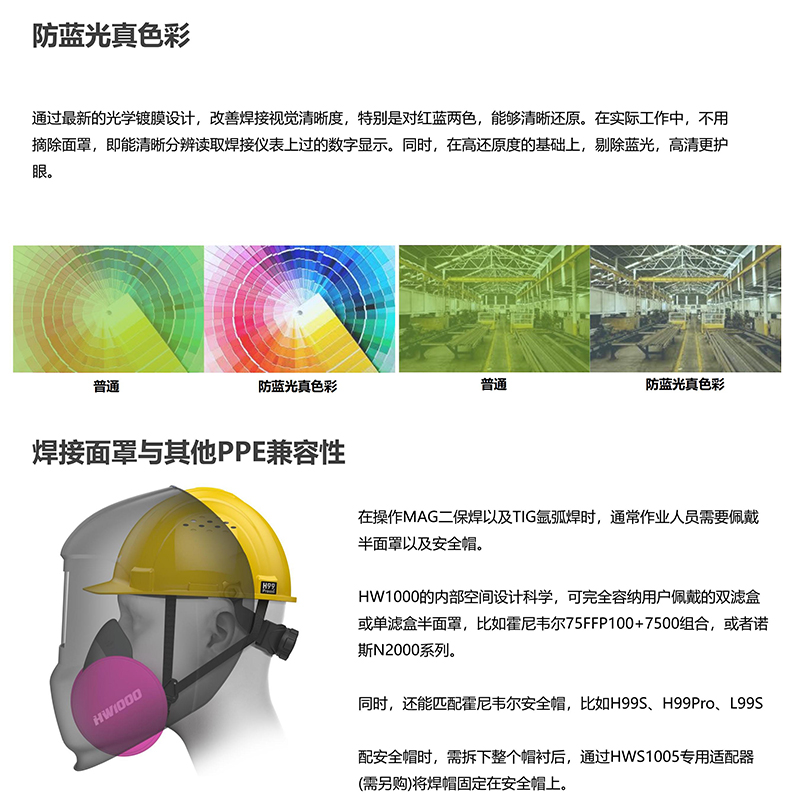 Honeywell霍尼韋爾HW1000自動(dòng)變光焊接面罩4