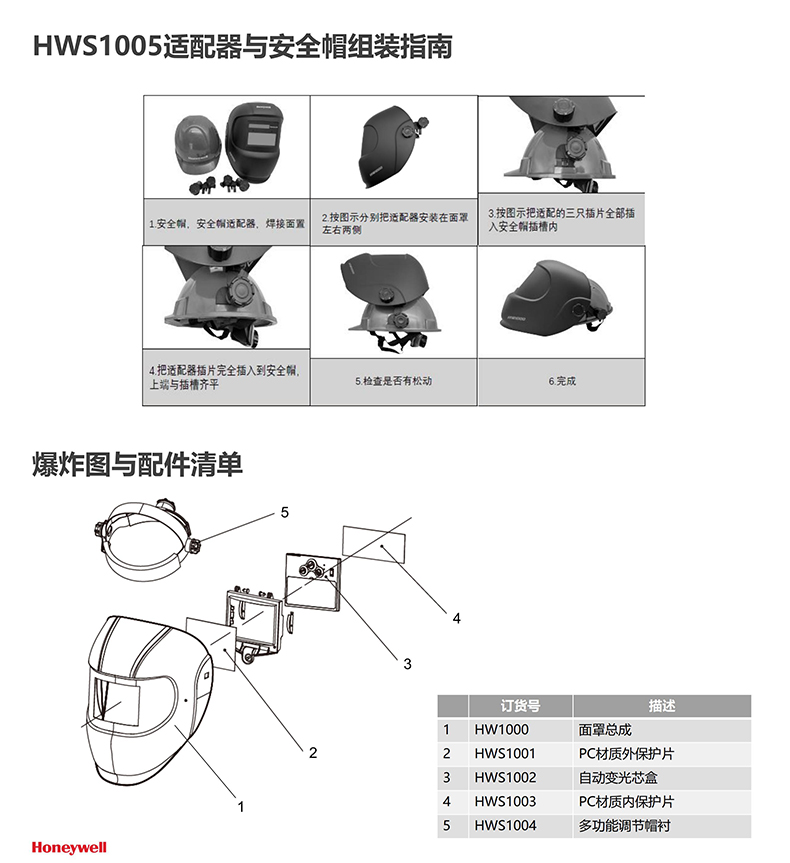 Honeywell霍尼韋爾HW1000自動(dòng)變光焊接面罩5