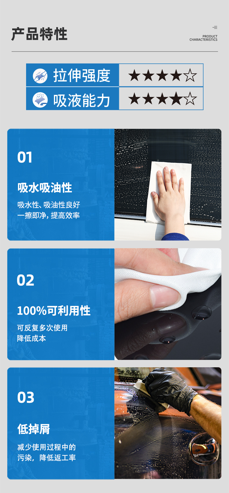 Jinna謹(jǐn)能安JNA-S403多用途擦拭布無塵擦拭紙5