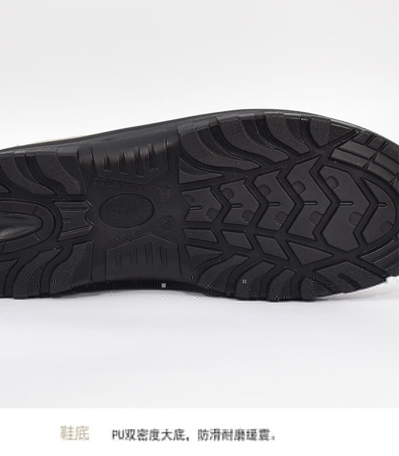 百集962-6卡其色反毛牛皮防滑多功能安全鞋11