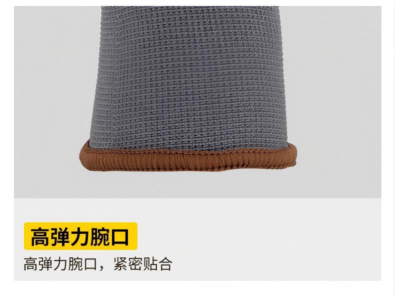 STANLEY史丹利ST5320灰色丁腈磨砂涂掌防滑耐磨勞保手套8