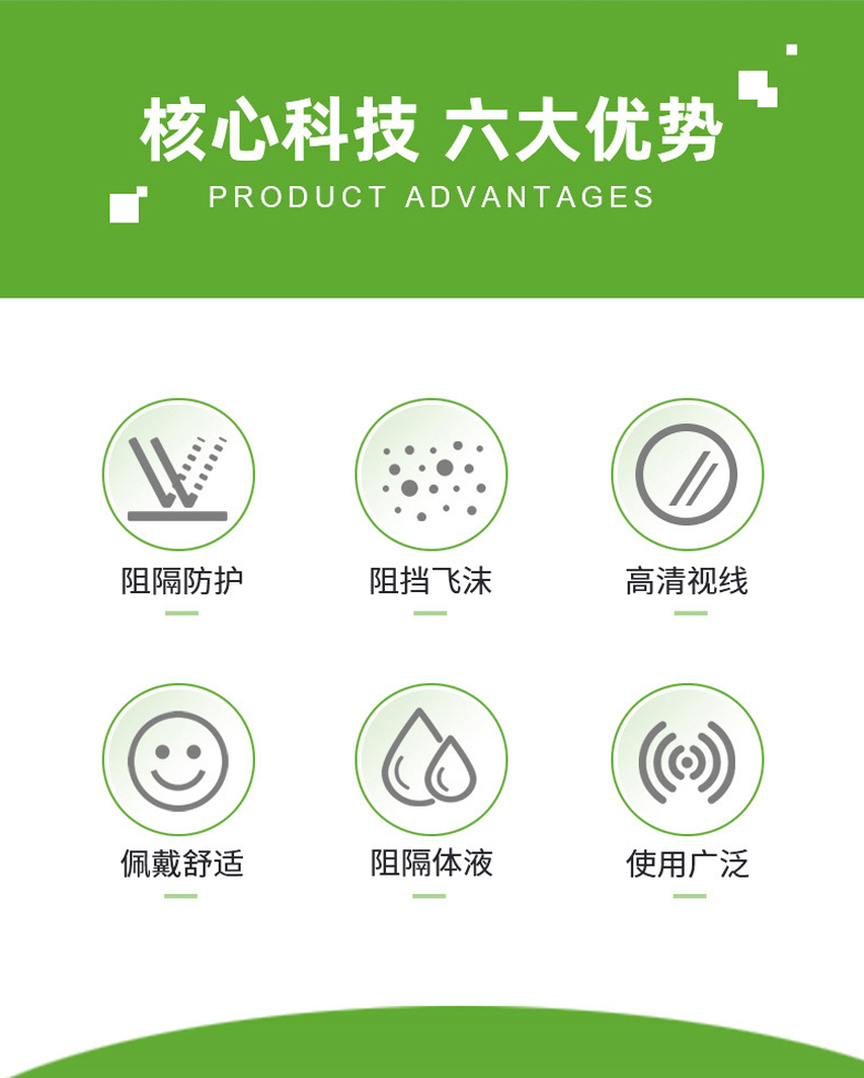 定和DH20150一次性面屏隔離防護(hù)面罩2