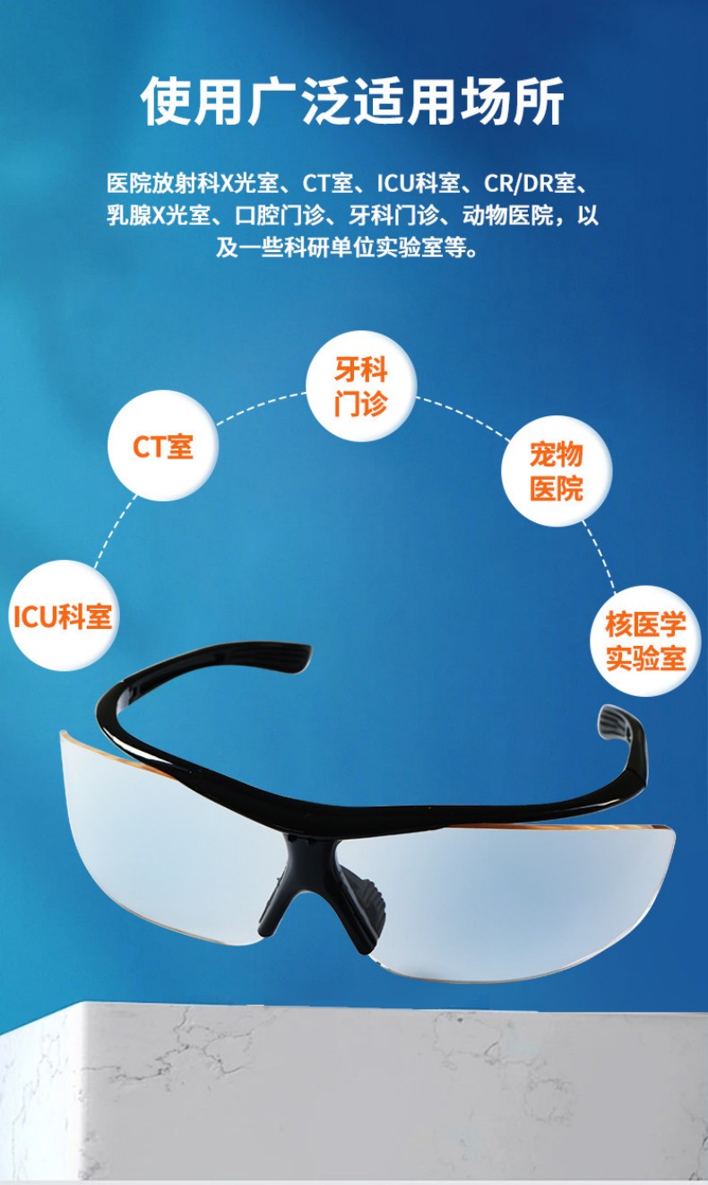 定和DH4077 X射線防護(hù)鉛眼鏡4