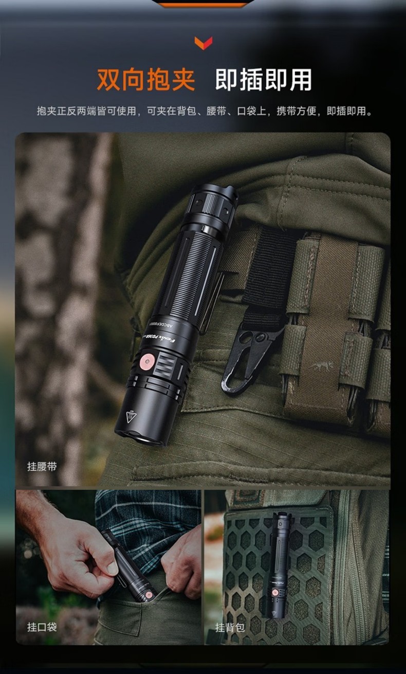 FENIX菲尼克斯PD36R PD系列充電戰術小直筒手電6.jpg