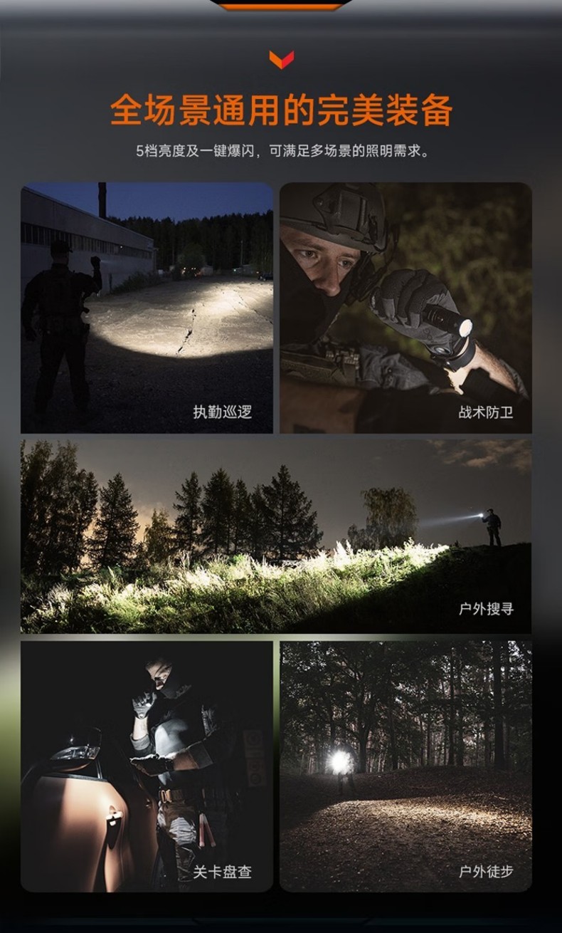 FENIX菲尼克斯PD36R PD系列充電戰術小直筒手電9.jpg