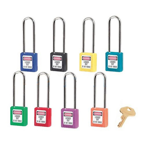 瑪斯特411MCNLTTEAL青色XENOY工程塑料安全掛鎖