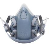 3M7501硅膠半面罩防毒面具