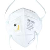 3M9002V KN90折疊式帶閥防塵口罩 3M9002V KN90折疊式帶閥防塵口罩