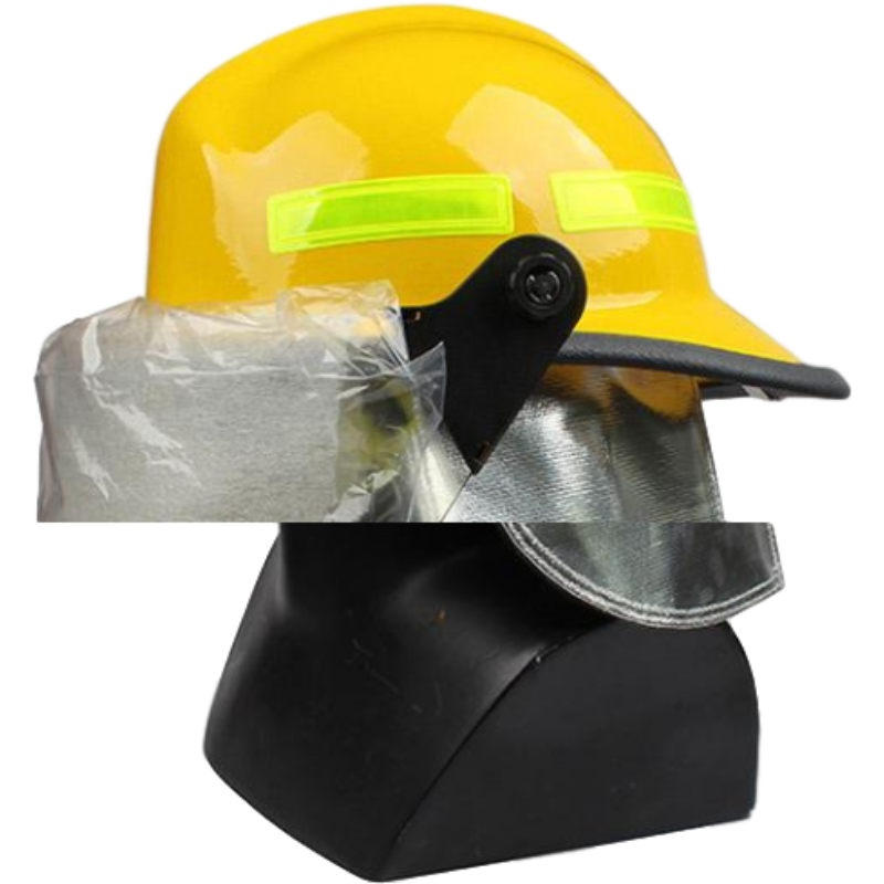 梅思安10107114-a黃色F3美式鋁質披肩消防頭盔