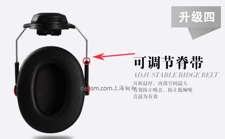 3M H10P3E防噪音耳罩可調節脊帶