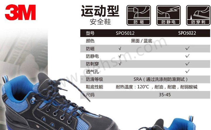 3M ECO3021經濟型防靜電防砸安全鞋介紹