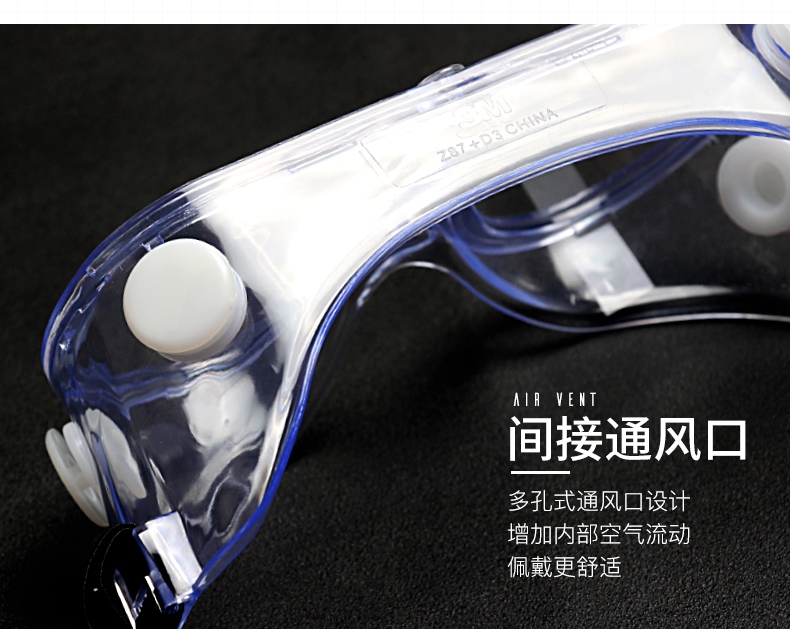 3M1621AF護目鏡間接通風(fēng)口設(shè)計