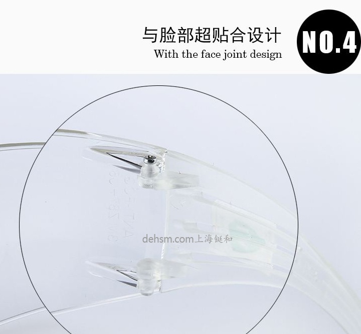 3M SF201AF透明防霧防護眼鏡與臉部超貼合設計