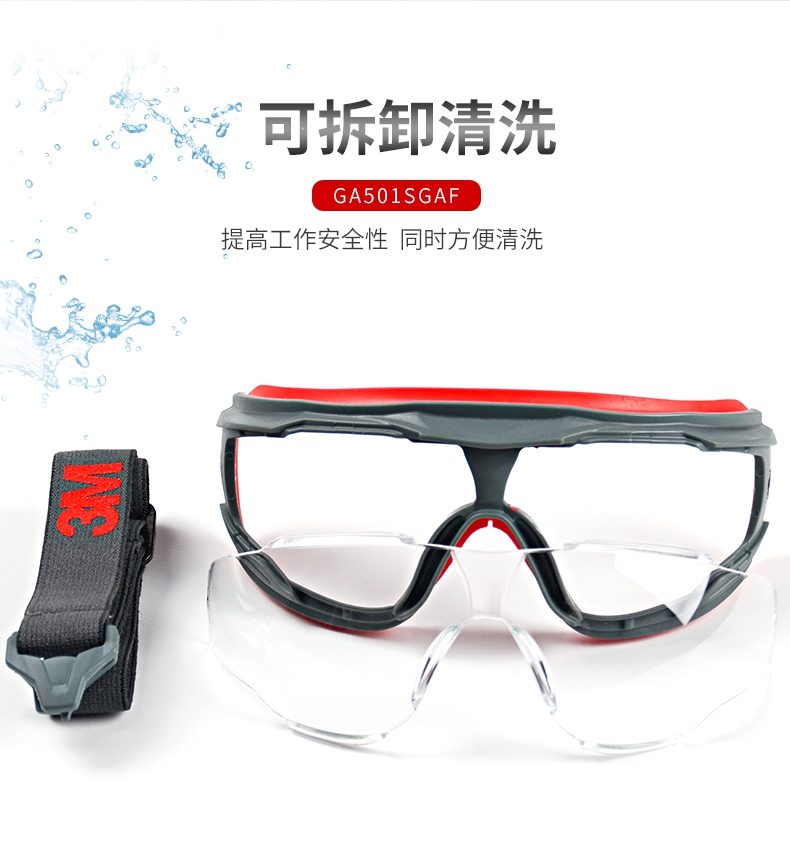 3M GA501護目鏡可拆卸設計