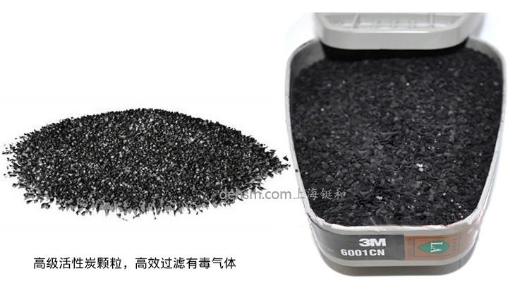 3M防毒面具濾毒盒內(nèi)部填充活性炭