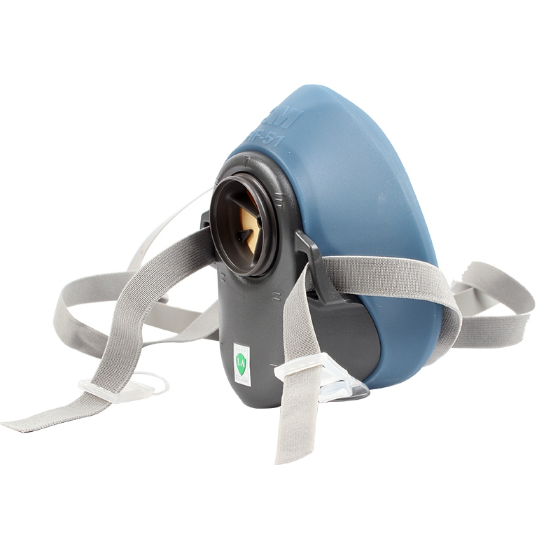 3M HF-51硅膠半面罩防毒面具圖1